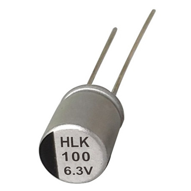 HLK 120°C高温、低ESRラジアルポリマーアルミニウム電解コンデンサ
