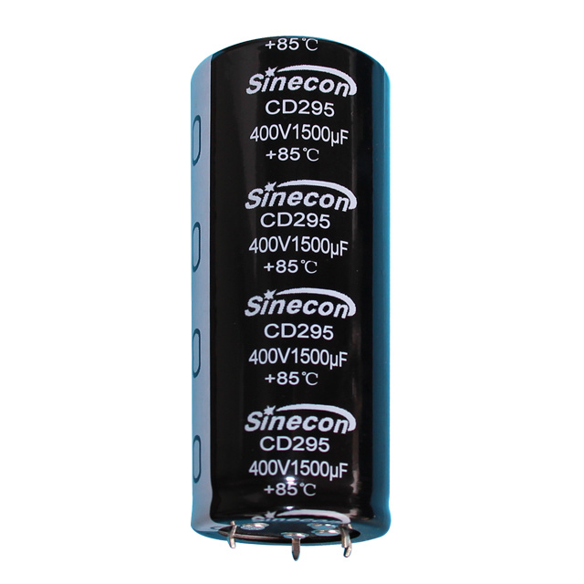 CD295耐久性の高いリップルスナップインアルミニウム電解コンデンサ