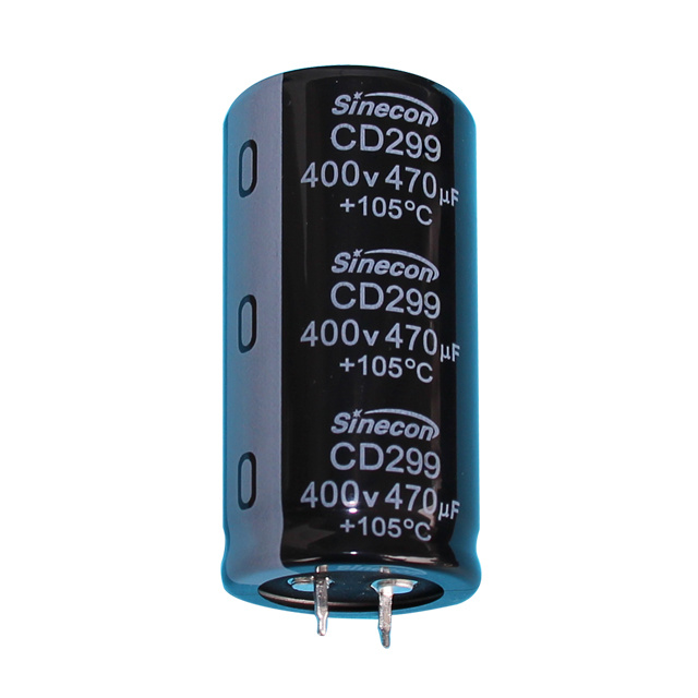 CD299超長寿命、低漏れスナップインアルミニウム電解コンデンサ CD299超長寿命、低漏れスナップインアルミニウム電解コンデンサ